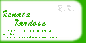 renata kardoss business card
